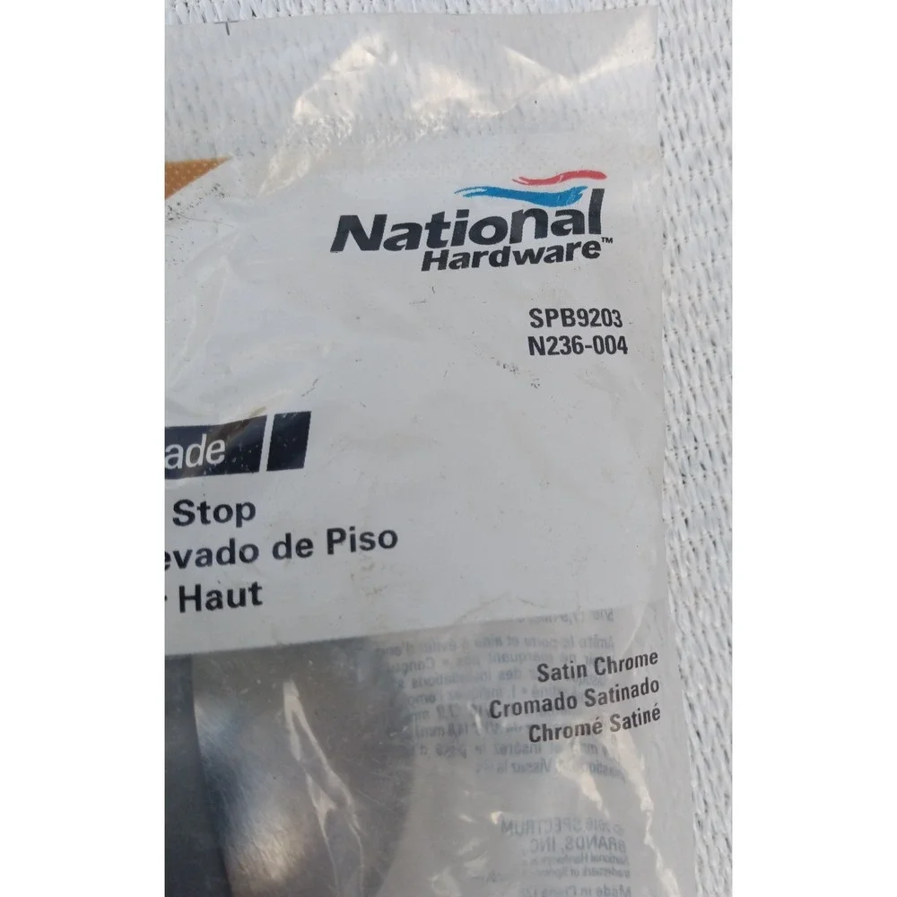 [2x] National Hardware Commercial Grade Lo-Rise Floor Doorstop ( Lot of‎ 2)